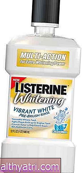 Gjennomgang av Listerine Healthy White Vibrant Multi-Action Fluor Mouth Rinse